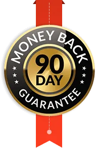 90-day money back guarantee seal